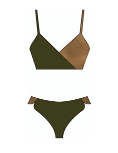 MAILLOT DE BAIN KAKI BRONZE JULIA | DO PARIS SWIMWEAR