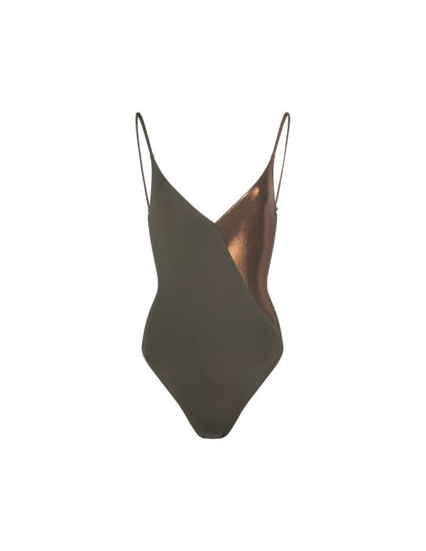 MAILLOT DE BAIN UNE PIECE KAKI BRONZE BODY NINA | DO PARIS SWIMWEAR