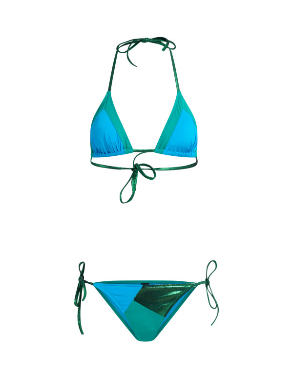 MAILLOT DE BAIN BLEU VERT LOULA | DO PARIS SWIMWEAR